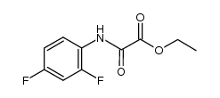 Ethyl 2-((2,4-difluorophenyl)amino)-2-oxoacetate structure