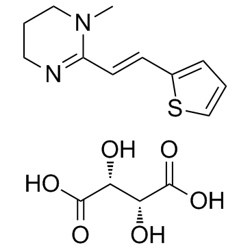 Pyrantel tartrate structure