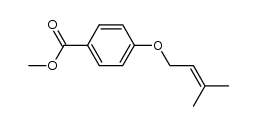 methyl 4-(3-methylbut-2-enyloxy)benzoate结构式