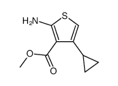 3-Thiophenecarboxylicacid,2-amino-4-cyclopropyl-,methylester(9CI)结构式