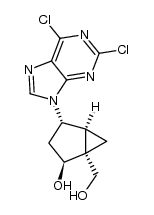 (1R,2S,4S,5S)-4-(2,6-dichloro-9H-purin-9-yl)-1-(hydroxymethyl)bicyclo[3.1.0]hexan-2-ol Structure