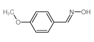 Benzaldehyde,4-methoxy-, oxime, [C(Z)]- structure