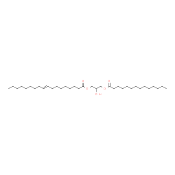 1-Myristoyl-3-Elaidoyl-rac-glycerol structure