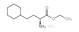 Ethyl (2S)-2-amino-4-cyclohexylbutanoate hydrochloride结构式