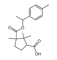 1-[1-(p-tolyl)ethyl] hydrogen camphorate structure