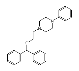 1-(2-benzhydryloxyethyl)-4-phenyl-piperazine Structure