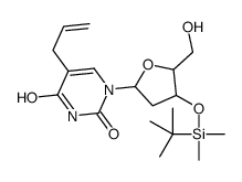 1-[(2R,4S,5R)-4-[tert-butyl(dimethyl)silyl]oxy-5-(hydroxymethyl)oxolan-2-yl]-5-prop-2-enylpyrimidine-2,4-dione Structure