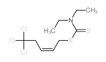 Carbamic acid,diethyldithio-, 5,5,5-trichloro-2-pentenyl ester (7CI,8CI)结构式