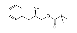 (2R)-3-phenyl-1-pivaloyloxy-2-propyl amine结构式