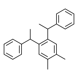 4,5-bis(1-phenylethyl)-o-xylene结构式