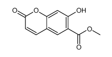 methyl 7-hydroxy-2-oxochromene-6-carboxylate结构式