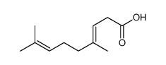 4,8-dimethylnona-3,7-dienoic acid Structure