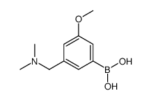 [3-[(dimethylamino)methyl]-5-methoxyphenyl]boronic acid结构式