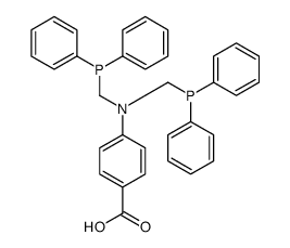 4-[bis(diphenylphosphanylmethyl)amino]benzoic acid Structure