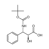 (2S,3S)-3-((TERT-BUTOXYCARBONYL)AMINO)-2-HYDROXY-3-PHENYLPROPANOIC ACID结构式