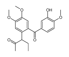 3-[2-(3-hydroxy-4-methoxybenzoyl)-4,5-dimethoxyphenyl]pentan-2-one Structure