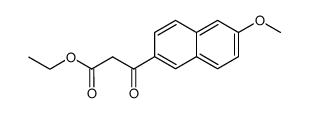 ethyl 3-(6-methoxy-2-naphthyl)-3-oxopropanoate structure