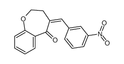 4-[(3-nitrophenyl)methylidene]-2,3-dihydro-1-benzoxepin-5-one结构式