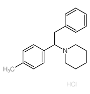 1-[1-(4-methylphenyl)-2-phenyl-ethyl]piperidine Structure