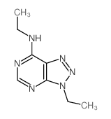 N,3-二乙基-3H-[1,2,3]三唑并[4,5-d]嘧啶-7-胺结构式