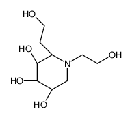 3,4,5-Piperidinetriol, 1,2-bis(2-hydroxyethyl)-, (2S,3R,4R,5S)- (9CI)结构式