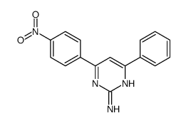 4-(4-nitrophenyl)-6-phenylpyrimidin-2-amine结构式