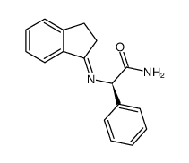 (R,E)-2-((2,3-dihydro-1H-inden-1-ylidene)amino)-2-phenylacetamide Structure