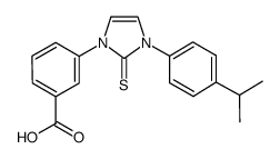 3-[3-(4-isopropyl-phenyl)-2-thioxo-2,3-dihydro-imidazol-1-yl]-benzoic acid Structure