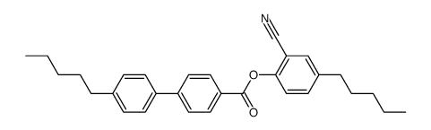 4-n-pentylbiphenyl-(4')-carboxylic acid (2-cyano-4-n-pentylphenyl) ester结构式