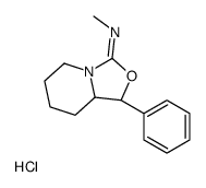 (1S,8aS)-N-methyl-1-phenyl-1,5,6,7,8,8a-hexahydro-[1,3]oxazolo[3,4-a]pyridin-3-imine,hydrochloride Structure