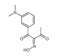 1-[3-(dimethylamino)phenyl]-2-hydroxyiminobutane-1,3-dione Structure