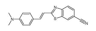 2-[2-[4-(dimethylamino)phenyl]ethenyl]-1,3-benzothiazole-6-carbonitrile结构式