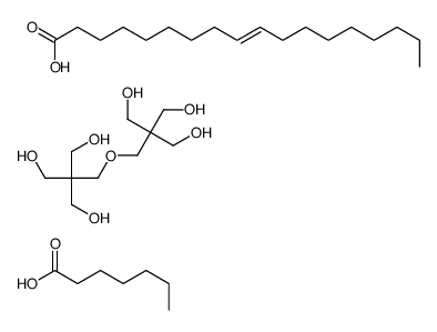 heptanoic acid,2-[[3-hydroxy-2,2-bis(hydroxymethyl)propoxy]methyl]-2-(hydroxymethyl)propane-1,3-diol,(Z)-octadec-9-enoic acid Structure