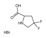 4,4-Difluoro-L-proline hydrobromide (1:1)结构式