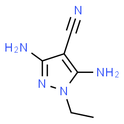 1H-Pyrazole-4-carbonitrile,3,5-diamino-1-ethyl- picture