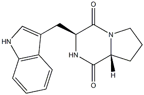 Cyclo(L-Trp-D-Pro-)结构式