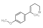 1-(5-bromopent-2-en-2-yl)-4-methoxy-benzene结构式