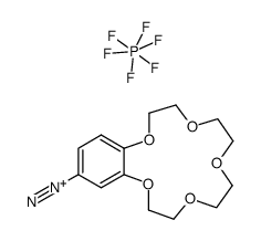 4'-Benzo-15-crown-5-diazonium hexafluorophosphate结构式