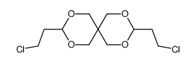 2,4,8,10-Tetraoxaspiro[5.5]undecane, 3,9bis(2-chloroethyl)-(6CI,7CI,8CI,9CI) Structure