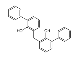 2-[(2-hydroxy-3-phenylphenyl)methyl]-6-phenylphenol结构式