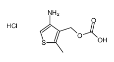 (4-amino-2-methylthiophen-3-yl)methyl hydrogen carbonate,hydrochloride Structure