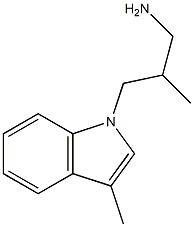 1H-Indole-1-propanamine,bta,3-dimethyl-(9CI) Structure