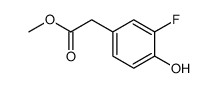 (3-fluoro-4-hydroxy-phenyl)-acetic acid methyl ester structure