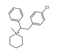 1-(2-(4-chlorophenyl)-1-phenylethyl)-1-methylpiperidin-1-ium Structure