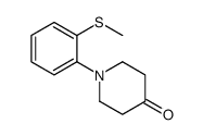 1-(2-methylsulfanylphenyl)piperidin-4-one结构式