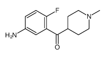 (5-amino-2-fluorophenyl)-(1-methylpiperidin-4-yl)methanone Structure