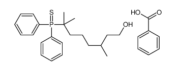 benzoic acid,7-diphenylphosphinothioyl-3,7-dimethyloctan-1-ol Structure