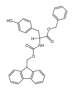 N-Fmoc-L-tyrosine Benzyl Ester结构式