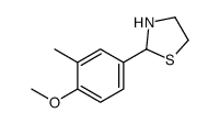 2-(4-methoxy-3-methyl-phenyl)thiazolidine结构式