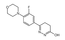 3-(3-fluoro-4-morpholin-4-ylphenyl)-4,5-dihydro-1H-pyridazin-6-one Structure